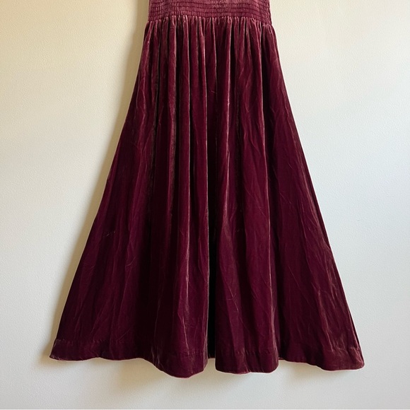 Hill House Akilah Nap Dress in Burgundy Velvet - Picture 12 of 16